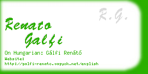 renato galfi business card